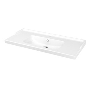 GoodHome Lana Counter-mounted Counter top Basin (W)100.4cm
