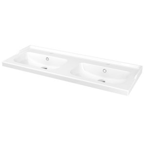 GoodHome Lana Counter-mounted Counter top Basin (W)120.4cm