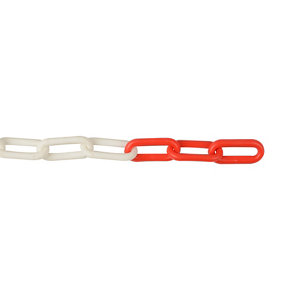Diall Red & white Plastic Injection moulding Chain  (L)25 (Dia)8mm