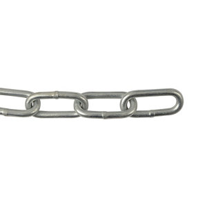 Diall Zinc-plated Steel Welded Chain  (L)12 (Dia)8mm