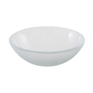 GoodHome Drina Round Counter-mounted Counter top Basin