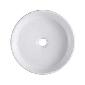 GoodHome Scalea Round Counter-mounted Counter top Basin