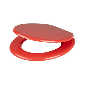 Cooke & Lewis Palmi Red Standard close Toilet seat