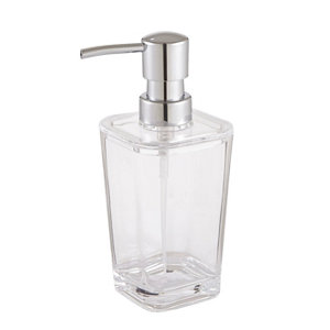 Cooke & Lewis Urmia Transparent Gloss Soap dispenser
