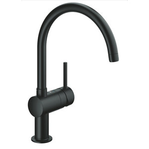 Grohe Minta Black Kitchen Side lever Tap
