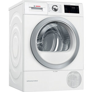 Bosch WTWH7660GB White Freestanding Heat pump Tumble dryer 9kg