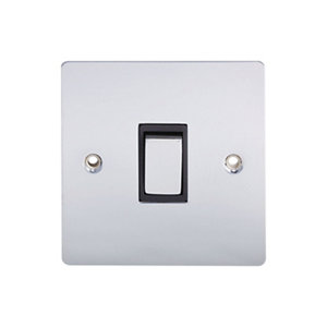 Image of Holder 10A Chrome effect Single Intermediate switch