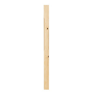 Image of Natural Pine Stop chamfered newel post (H)1500mm (W)82mm