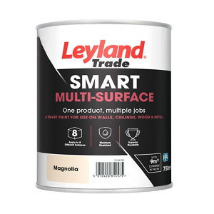 Leyland Trade Smart Magnolia Mid sheen Multi-surface paint  750ml