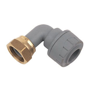 PolyPlumb Push-fit Tap connector 15mm x 0.5"