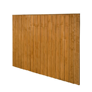 Traditional Feather edge Fence panel (W)1.83m (H)1.54m Pack of 4