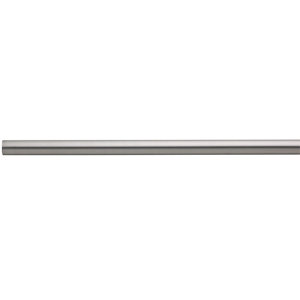 Colorail Brushed Nickel effect Steel Round Tube  (L)0.91m (Dia)19mm