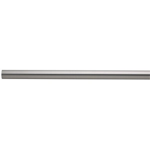 Colorail Brushed Nickel effect Steel Round Tube  (L)0.91m (Dia)25mm