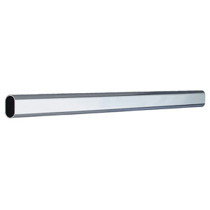 Colorail Chrome effect Steel Oval Tube  (L)1.22m