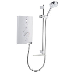 Mira Sport Max Airboost White Chrome effect Electric Shower 10.8kW