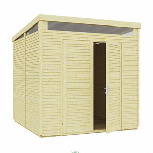 Rowlinson Paramount Buildings 8x8 Pent Tongue & groove Wooden Shed