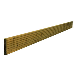 Metsä Wood Nevou Spruce Deck board (L)1.8m (W)120mm (T)24mm