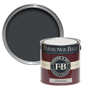 Farrow & Ball Estate Off-black No.57 Matt Emulsion paint  2.5L