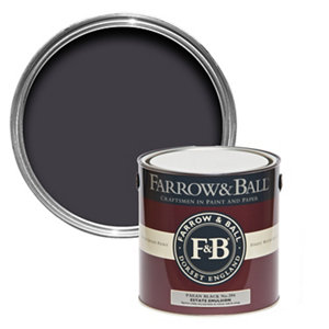 Farrow & Ball Estate Paean black No.294 Matt Emulsion paint  2.5L