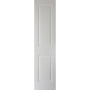 2 panel White LH & RH Internal Cupboard Door  (H)1981mm (W)457mm (T)35mm