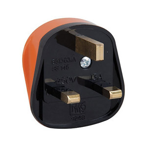 Image of Diall 13A Orange Plug