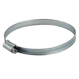 Image of Zinc-plated Steel 120mm Hose clip Pack of 2