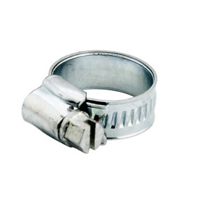 Image of Zinc-plated Steel 20mm Hose clip Pack of 20