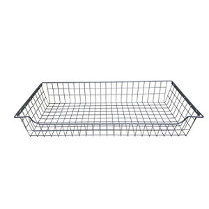 Perkin Wire Silver effect Metal Sliding Storage basket (H)160mm (W)975mm