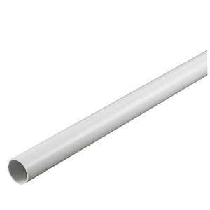FloPlast White Solvent weld Waste pipe  (L)3m (Dia)40mm