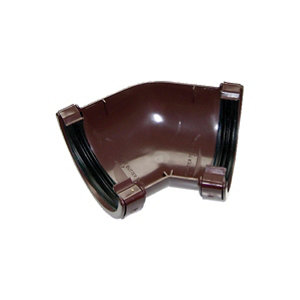 Image of FloPlast Brown Half round 135° Gutter angle (Dia)112mm