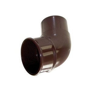 FloPlast Brown Round 112.5° Offset Downpipe bend  (Dia)68mm