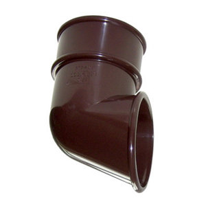 Image of FloPlast Brown Round Gutter shoe (Dia)68mm