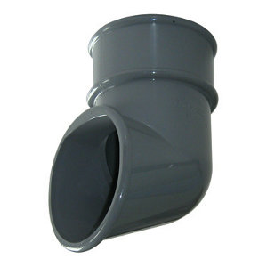 Image of FloPlast Grey Round Gutter shoe (Dia)68mm