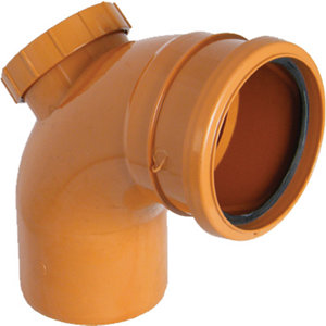 Image of FloPlast Underground drainage Access Bend 288131 (Dia)110mm (L)151mm