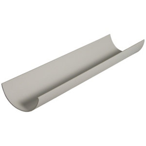 Image of FloPlast Miniflo White Half round Gutter length (L)2m (Dia)76mm