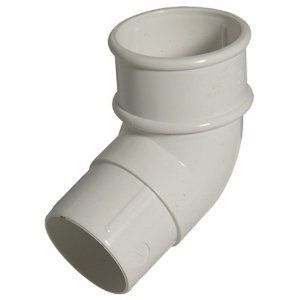 Image of FloPlast Miniflo White 112.5° Offset Downpipe bend (Dia)50mm