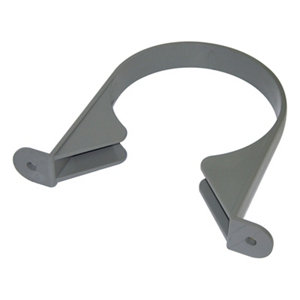 Image of FloPlast Grey Push-fit Waste pipe Clip (Dia)110mm
