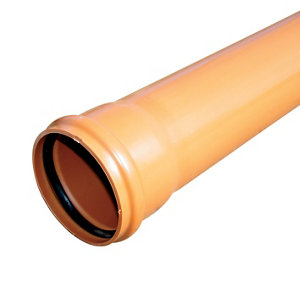 Image of FloPlast Terracotta Push-fit Waste pipe (Dia)110mm