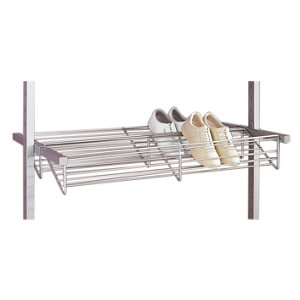 Image of Spacepro Aura Silver effect Shoe rack (H)50mm (W)900mm