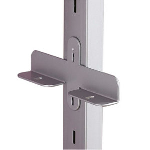 Image of Spacepro Aura Chrome effect Steel Drawer bracket (H)27mm Pack of 2