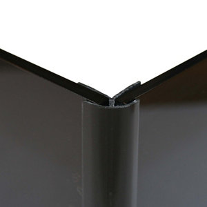 Image of Vistelle Black Panel external corner joint (L)2500mm