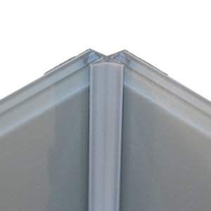 Image of Vistelle Vistelle Grey Straight Panel internal corner joint (L)2500mm (W)25mm