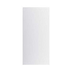 GoodHome Garcinia Gloss light grey integrated handle 70:30 Larder/Fridge freezer Cabinet door (W)600mm (T)19mm