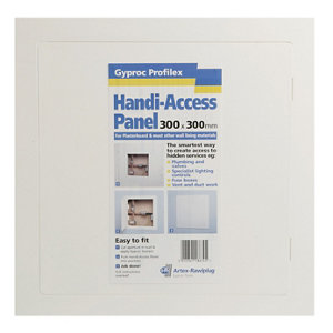 Gyproc Profilex White Plastic Access panel  (H)300mm (W)300mm