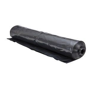 Capital Valley Plastics Ltd Black 300 Micron Damp proof membrane  (L)15m (W)4m