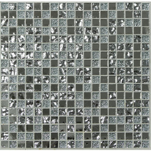 Glamour Glass & marble Mosaic tile sheets  (L)150mm (W)110mm
