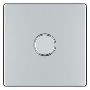 Image of Colours 2 way Single Chrome effect Dimmer switch