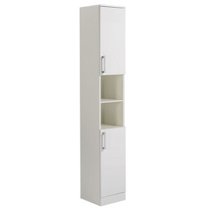 Ardenno Gloss White Tall Cabinet (W)300mm (H)1820mm