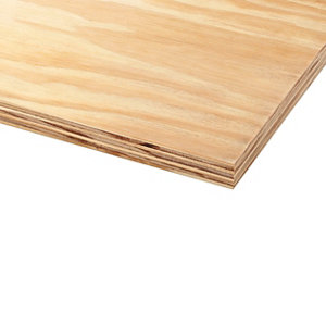 Image of Natural Softwood Plywood Board (L)2.44m (W)1.22m (T)12mm