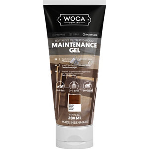 Image of WOCA DK Dark wood Satin Worktop Wood gel 0.2L